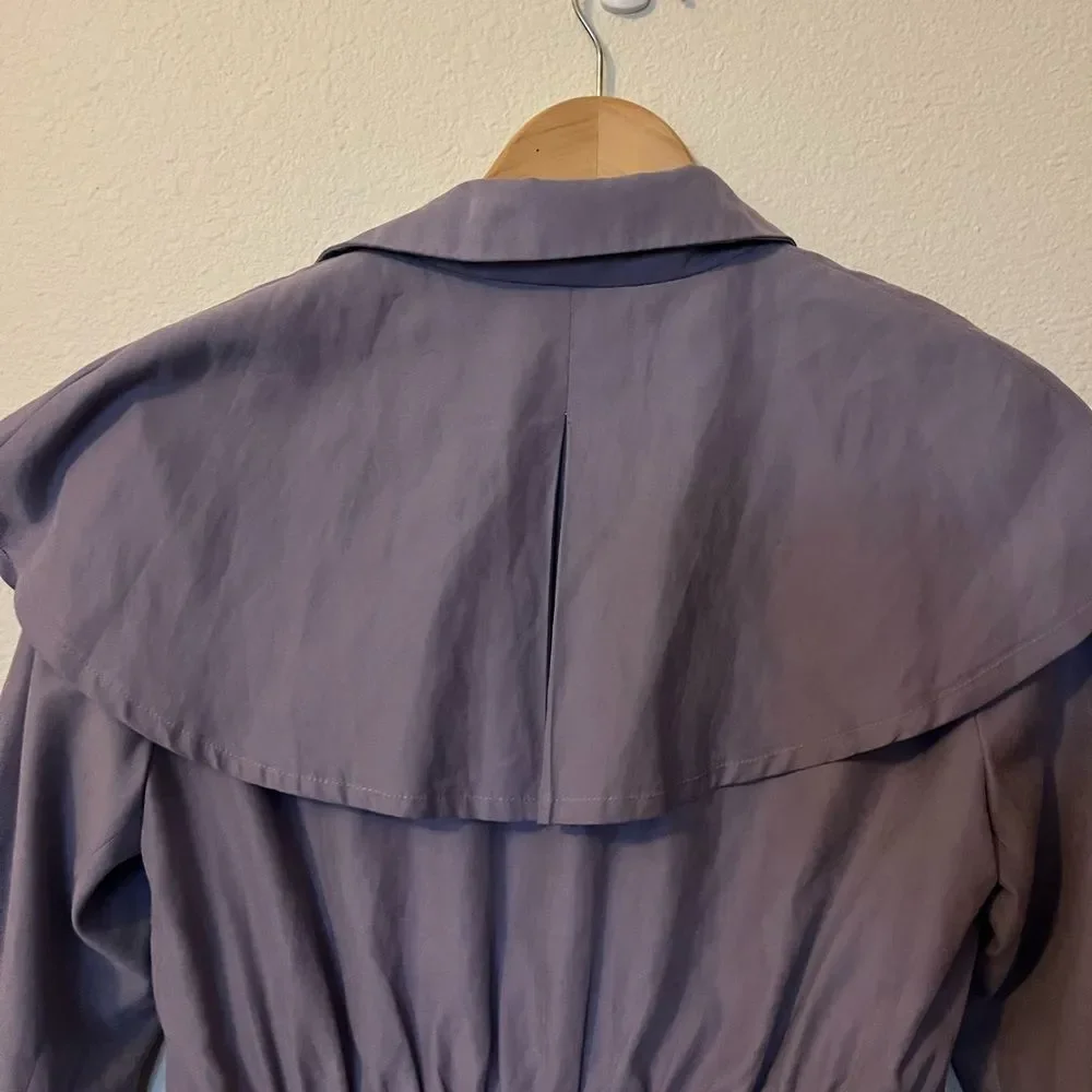 Real Coco Womens’ Cape Jacket Lightweight‎ SZ XS (Lilac Color)